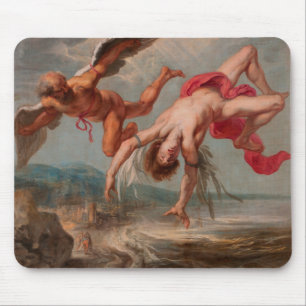 The Fall of Icarus (by Jacob Peter Gowy) Mouse Pad