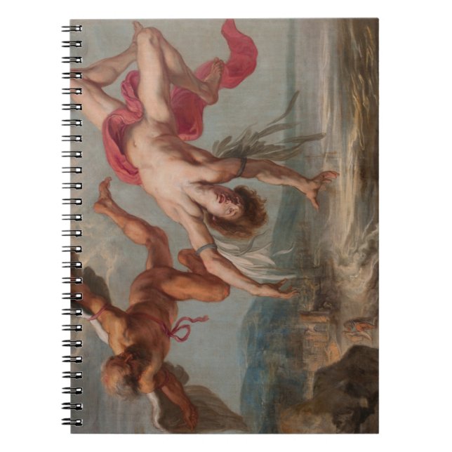 The Fall of Icarus (by Jacob Peter Gowy) Notebook (Front)
