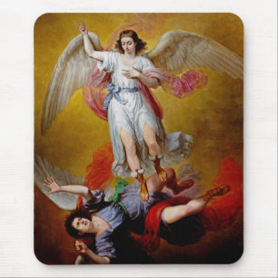 The fall of Lucifer by Antonio Maria Esquivel Mouse Pad