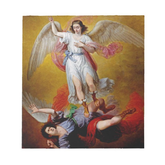 The fall of Lucifer by Antonio Maria Esquivel Notepad (Front)