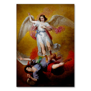 The fall of Lucifer by Antonio Maria Esquivel Table Number