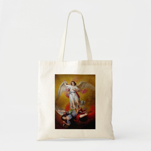 The fall of Lucifer by Antonio Maria Esquivel Tote Bag (Front)