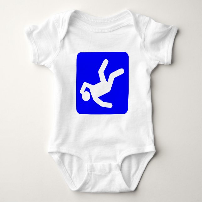 The Fall of Man - Blue Baby Bodysuit (Front)