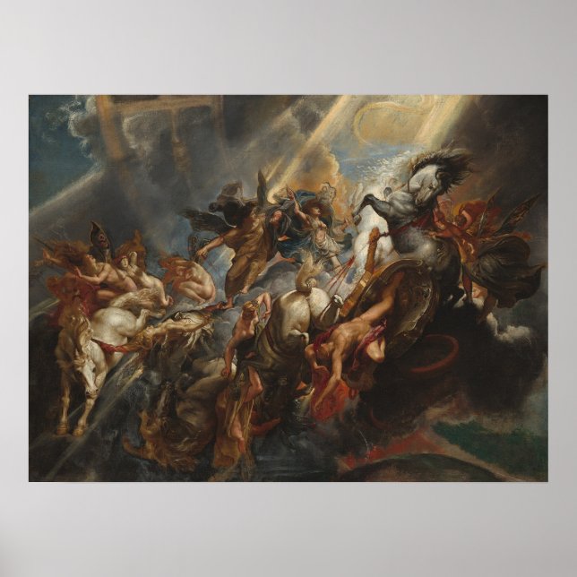 The Fall of Phaeton – Rubens Mythology Art Print (Front)