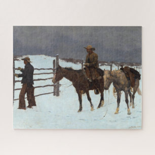 The Fall of the Cowboy by Frederic Remington Jigsaw Puzzle