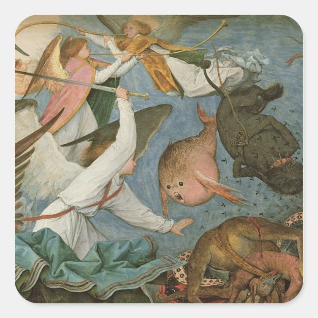 The Fall of the Rebel Angels, 1562 Square Sticker (Front)