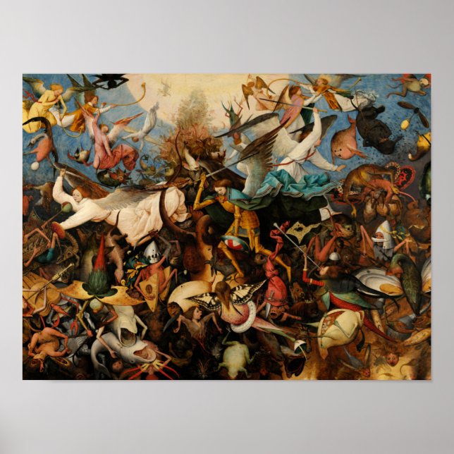 The Fall of the Rebel Angels by Pieter Bruegel Poster (Front)