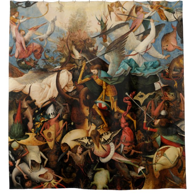 The Fall of the Rebel Angels by Pieter Bruegel Shower Curtain (Front)