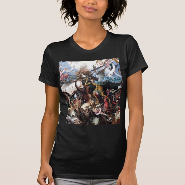 The Fall of the Rebel Angels by Pieter Bruegel T-Shirt (Front)