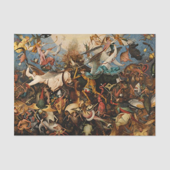The Fall of the Rebel Angels by Pieter Bruegel Tissue Paper (Front)