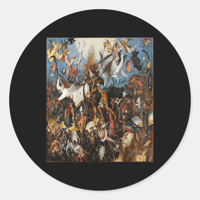 The Fall of the Rebel Angels  Classic Round Sticker (Front)