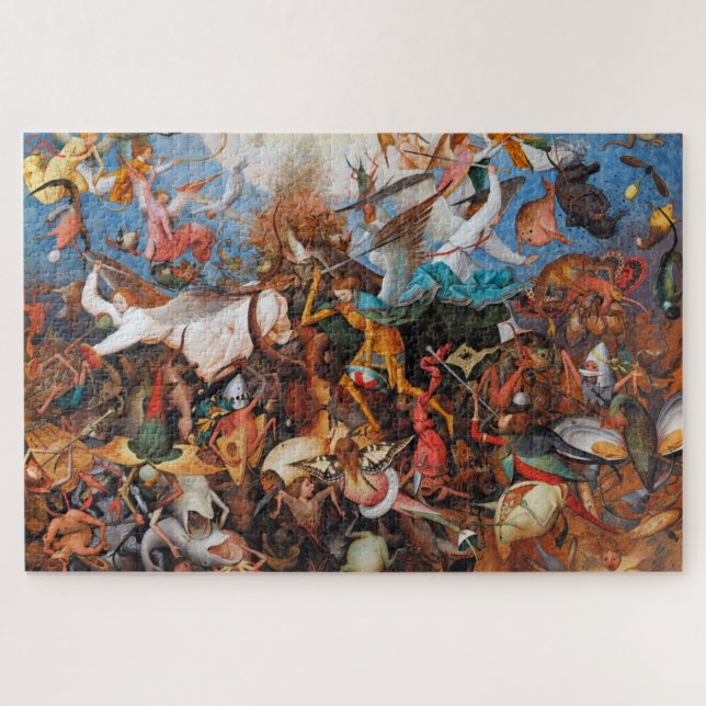The Fall of the Rebel Angels, Pieter Bruegel Jigsaw Puzzle (Horizontal)
