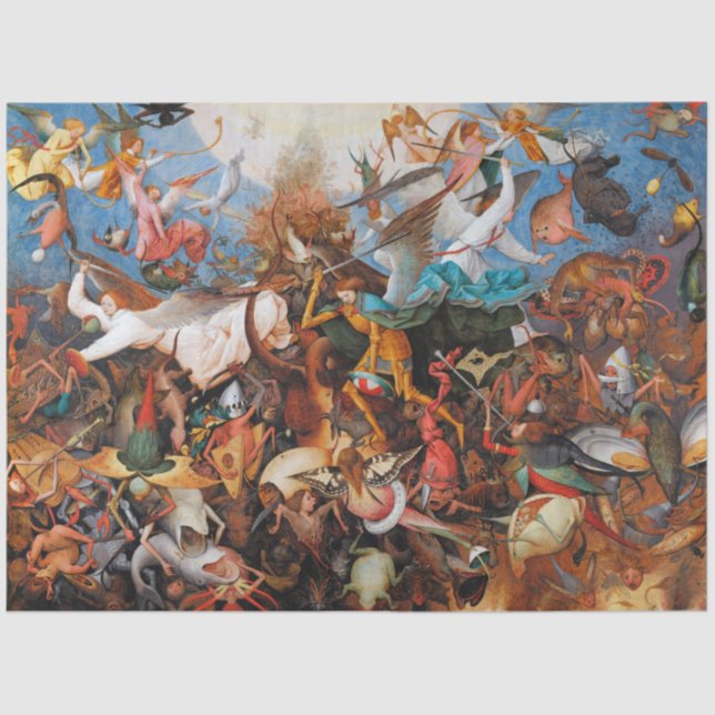 The Fall of the Rebel Angels, Pieter Bruegel Tissue Paper (Front)