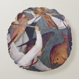 The Fall of the Rebel Angels Round Cushion