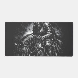 The Fallen Knight by BurnsInHell Desk Mat