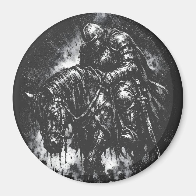 The Fallen Knight by BurnsInHell Magnet (Front)