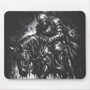The Fallen Knight by BurnsInHell Mouse Pad