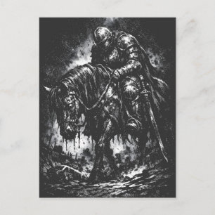 The Fallen Knight by BurnsInHell Postcard