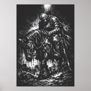 The Fallen Knight by BurnsInHell Poster