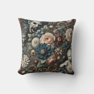 The Fallen Nursery – Gothic Floral Design Cushion