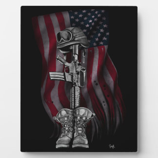The Fallen Soldier Easel Plaque