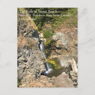 The Falls at Secret Beach, Samuel H. Boardman, OR Postcard