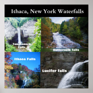 THE FALLS OF ITHACA NEW YORK  poster