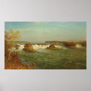 The Falls of Saint Anthony, c.1887 (oil on canvas) Poster