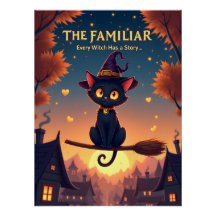 The Familiar - Witch & Cat Poster