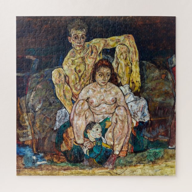 The Family | Egon Schiele | Jigsaw Puzzle (Vertical)