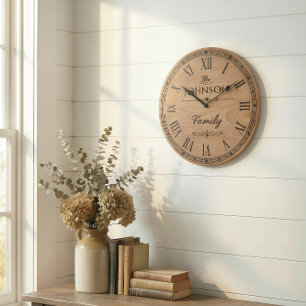 The Family JOHNSON Wall Clock