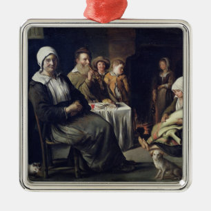 The Family Meal Metal Ornament