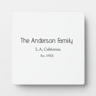 the family name est. year place city reunion summe plaque