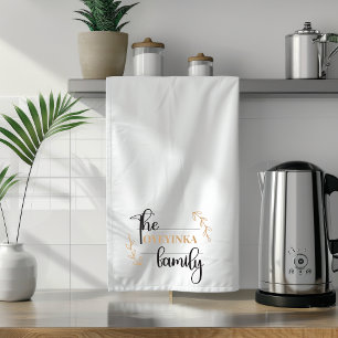 The [Family Name] Family   Tea Towel
