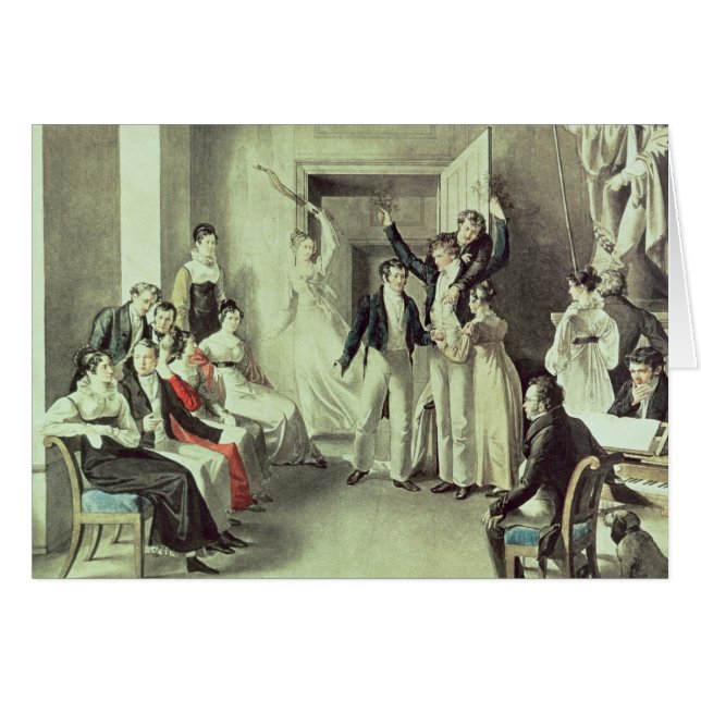 The family of Franz Peter Schubert  playing games (Front Horizontal)