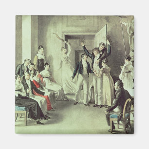 The family of Franz Peter Schubert  playing games Magnet