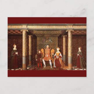 The Family of Henry VIII Postcard