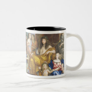 The Family of Louis XIV 1670 2 Two-Tone Coffee Mug