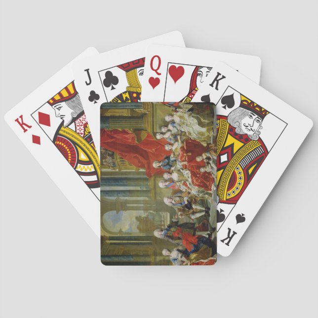 The Family of Philip V, 1743 (oil on canvas) Playing Cards (Back)