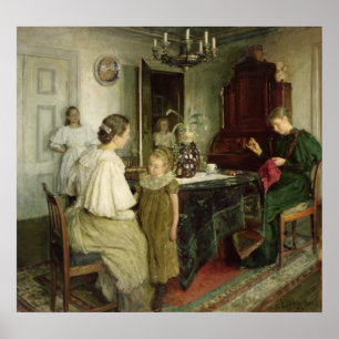 The Family of the Artist, 1895 Poster