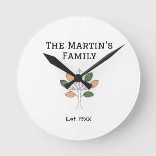 the family reunion est. year name tree community round clock