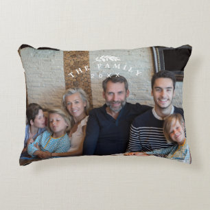 The Family Year Elegant Custom Photo Decorative Cushion