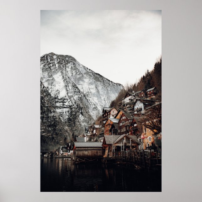 THE FAMOUS HALLSTATT IN AUSTRIA POSTER (Front)