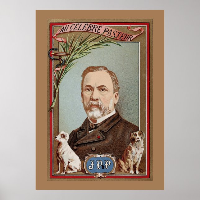 The Famous Louis Pasteur Portrait Historic Poster (Front)