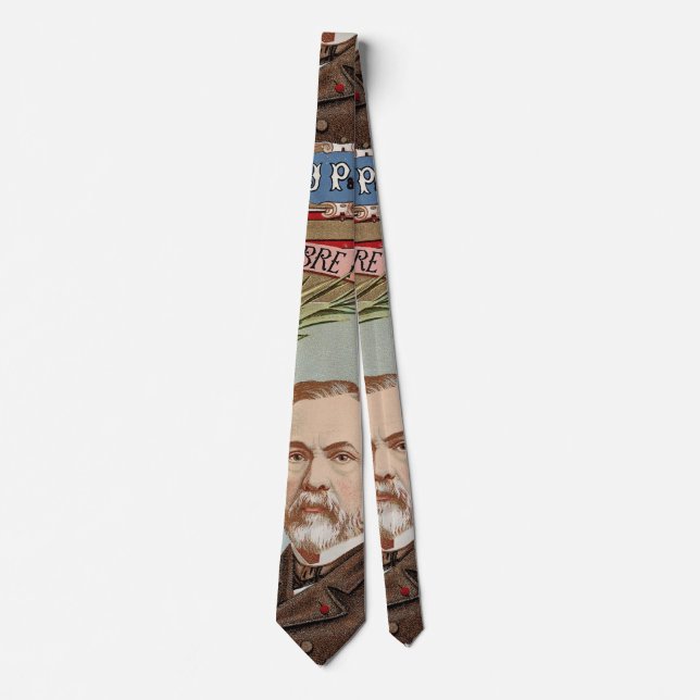 The Famous Louis Pasteur Portrait Historical Tie (Front)