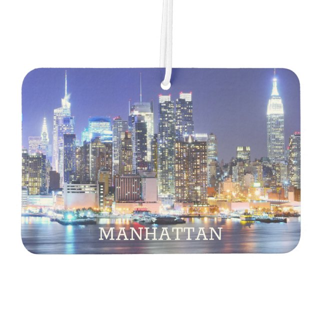 The Famous Manhattan Buildings Car Air Freshener (Back)