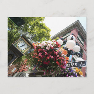 The famous Steam Clock in Gastown - Vancouver, Postcard
