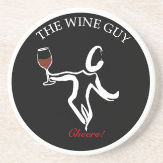 The Famous Wine Guy Logo Coaster
