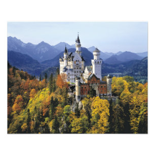 The fanciful Neuschwanstein is one of three Photo Print