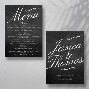 The Fancy Chalkboard Wedding Collection Menu Cards